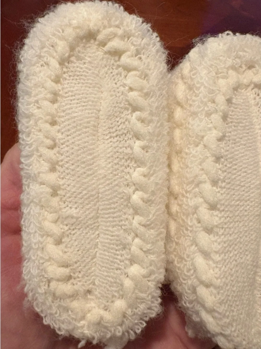 NWT VINTAGE 1970’s Off-White Baby Booties with Original Box, Size 0-3 mo